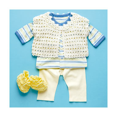 Emmy Grande House 2-piece set (bolero & shoes) pattern