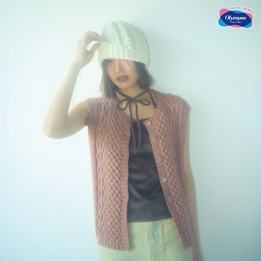 「ぽこぽこアラン帽子」材料セット