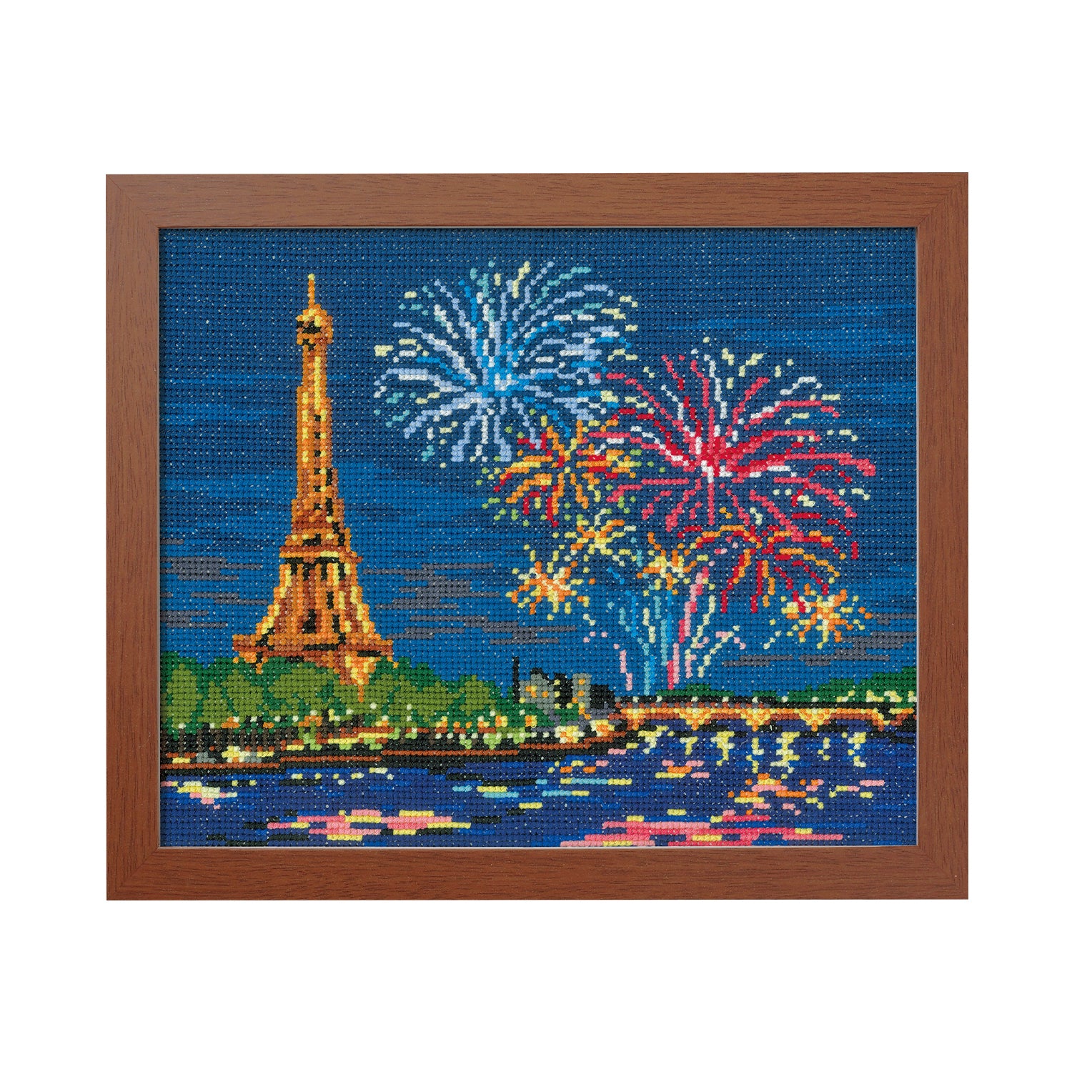 No.7477 エッフェル塔と花火(フランス)