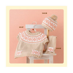 Milky Baby 3-piece set (tunic, hat, stole) knitting pattern