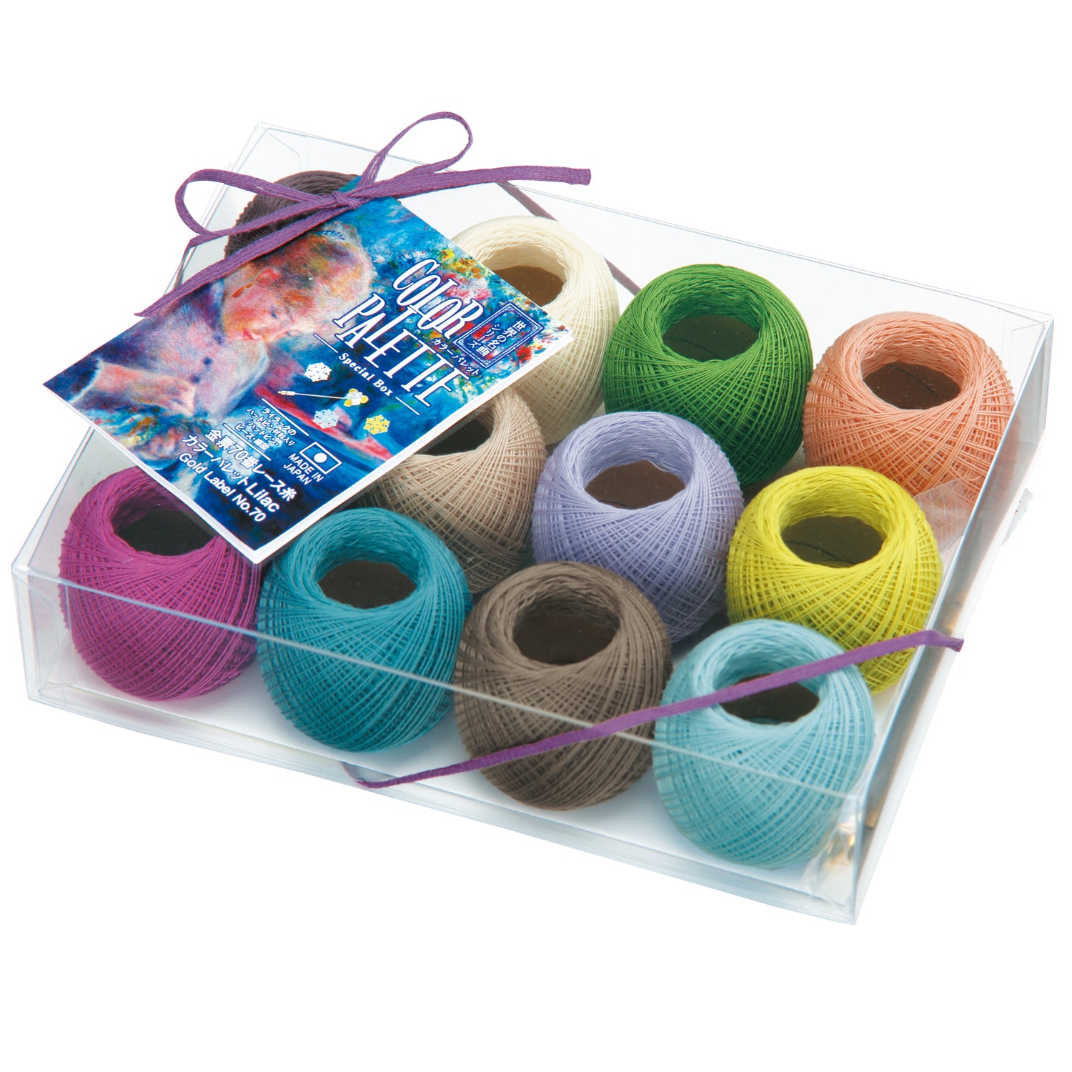 金票70番レース糸 カラーパレットLilac-SpecialBox-