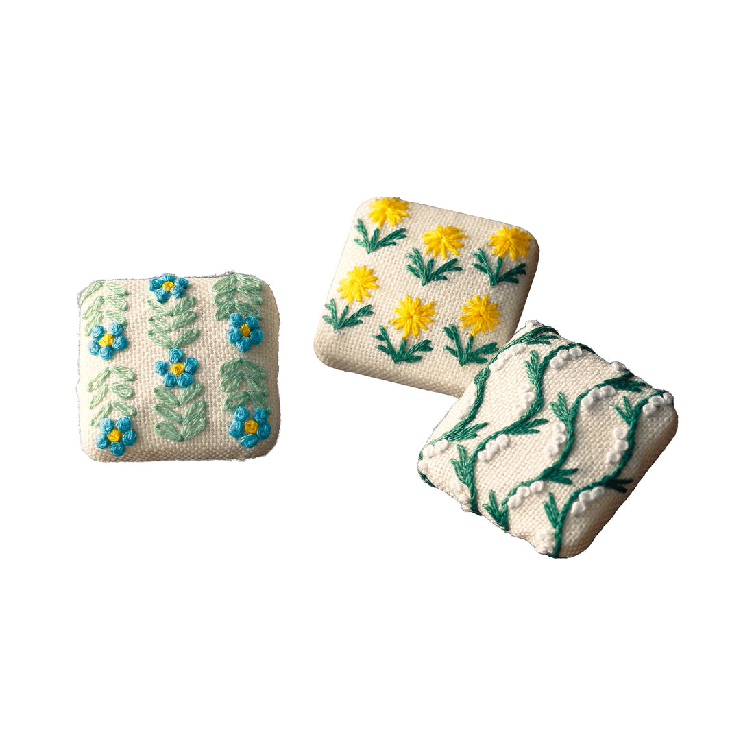 GARDEN PARTY(ガーデンパーティー) フランス刺しゅう くるみボタン GP-K4 レッスンクロスLevel1