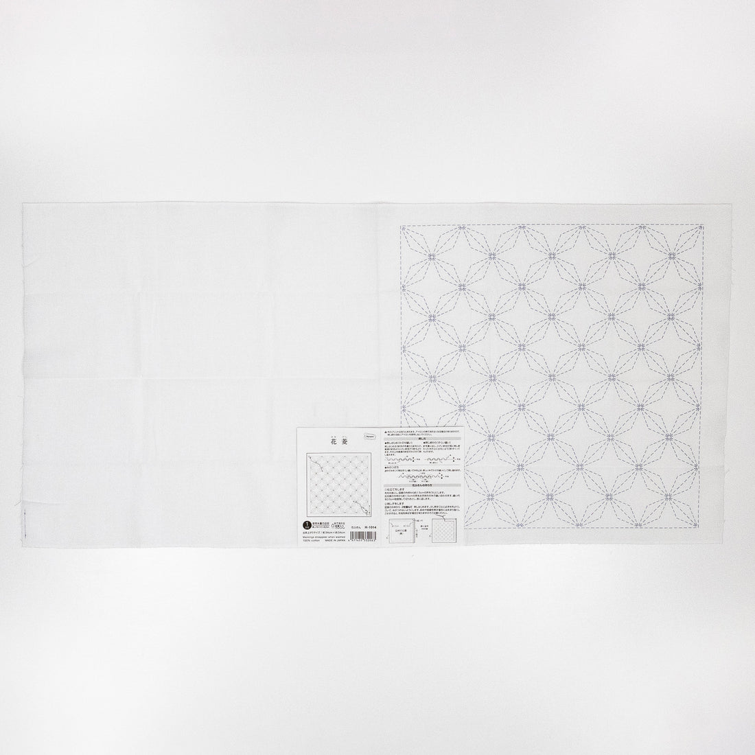 Sashiko Sampler H-1014 Hanabishi (White)