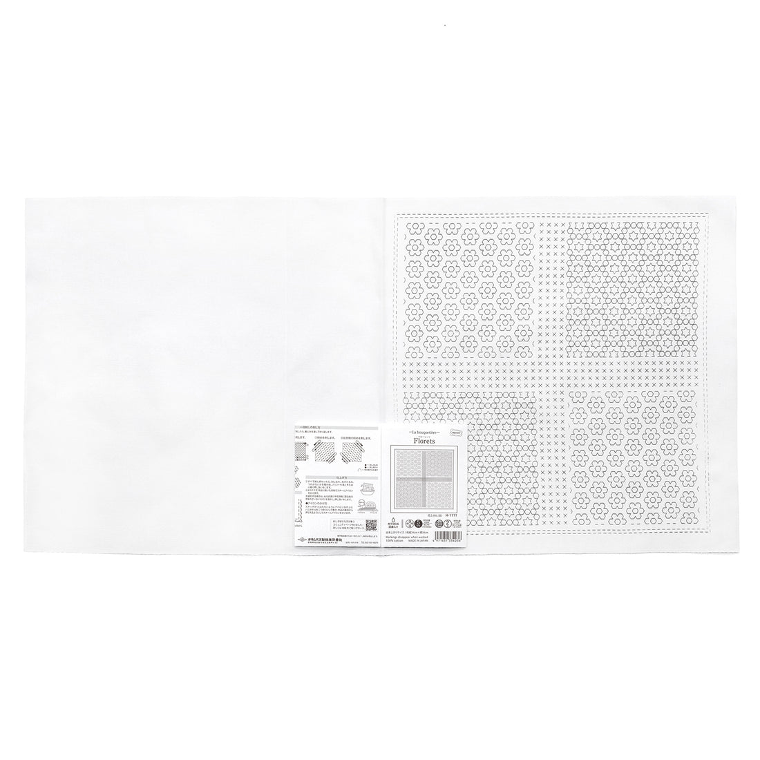 Sashiko Sampler H-1111 Florets (White)
