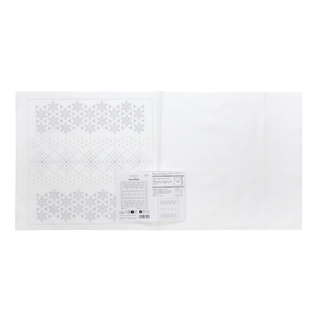 Sashiko sampler H-1115 Snowflake (White)