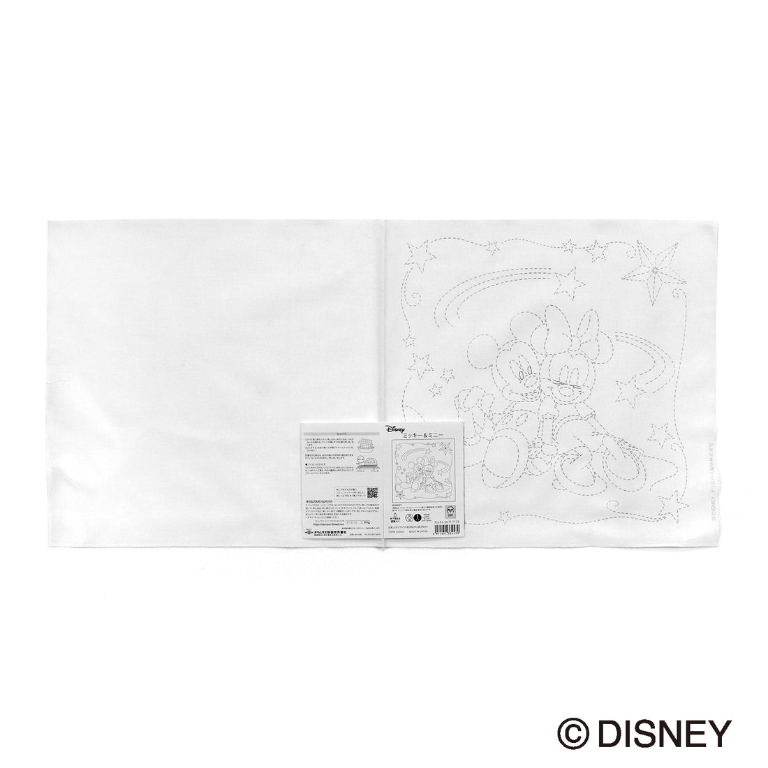 Flower Dishcloth H-1126 Mickey & Minnie (white)
