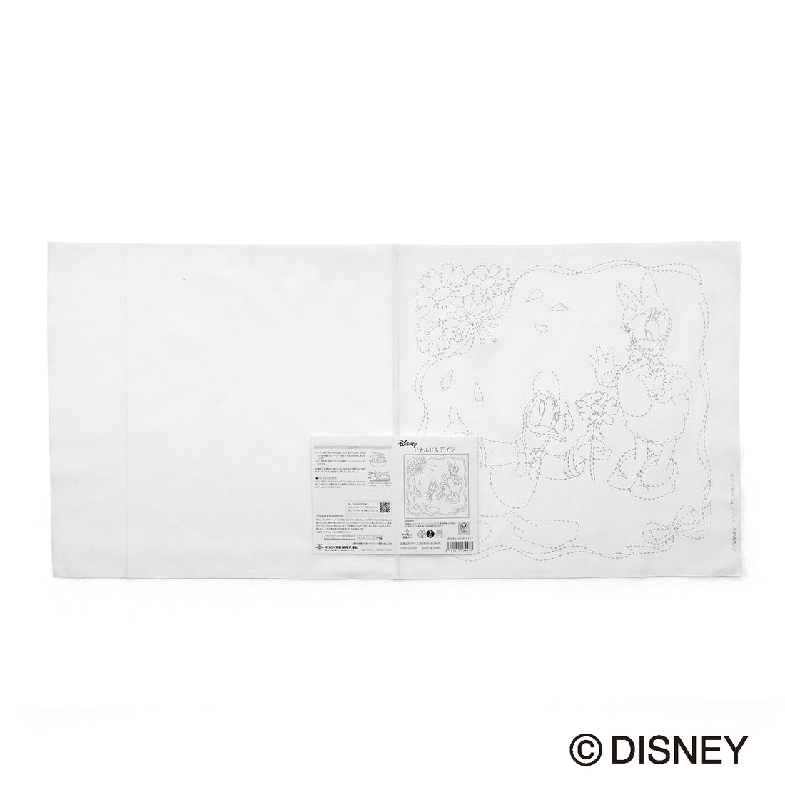 Flower Dishcloth H-1127 Donald & Daisy (white)