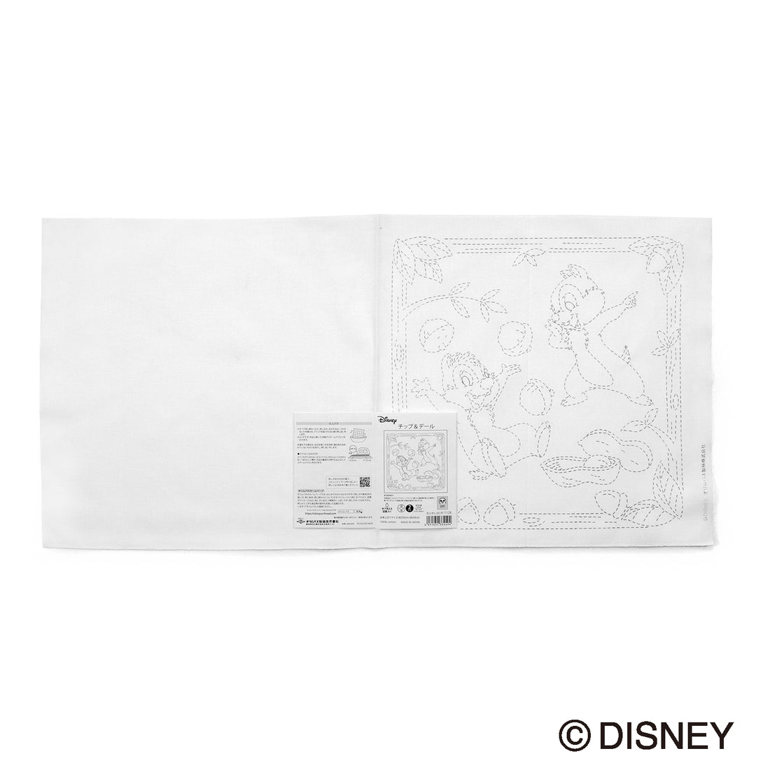 Sashiko Sampler H-1128 Chip & Dale (white)