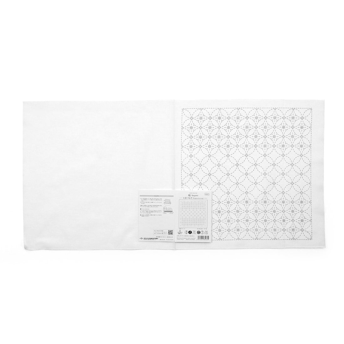 Sashiko Sampler H-1136 Shippou Tsunagi (White)