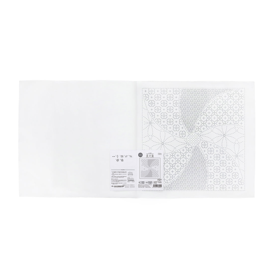 Sashiko Sampler H-1144 Hana Temarii (White)