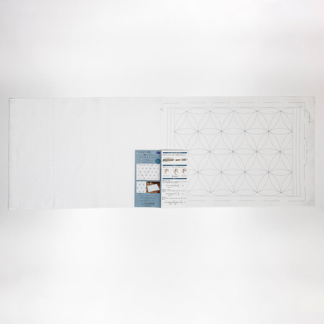 Placemat L-1004 Hanaguruma(Flower Cart) (White)