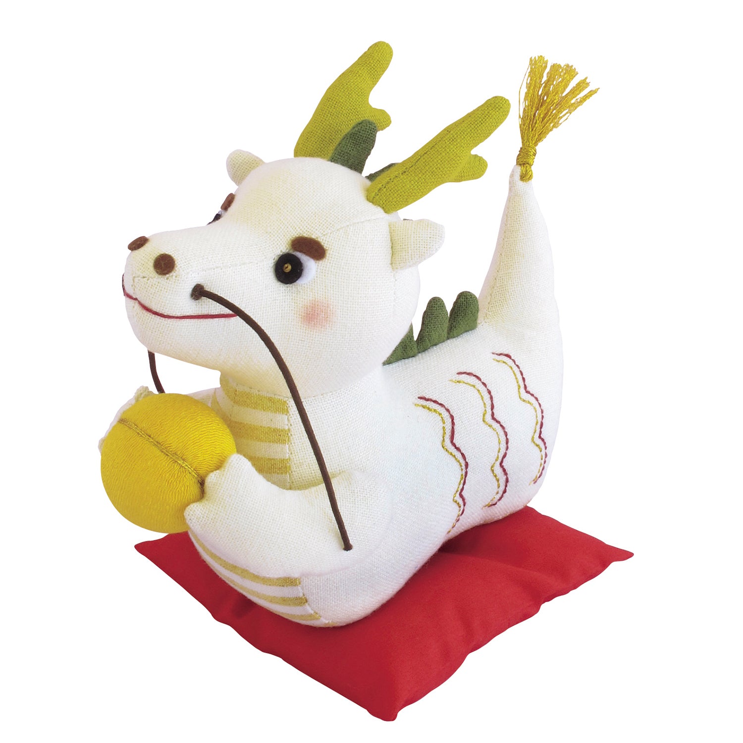 PA-564 幸せ掴む!白い龍(ぬいぐるみ)