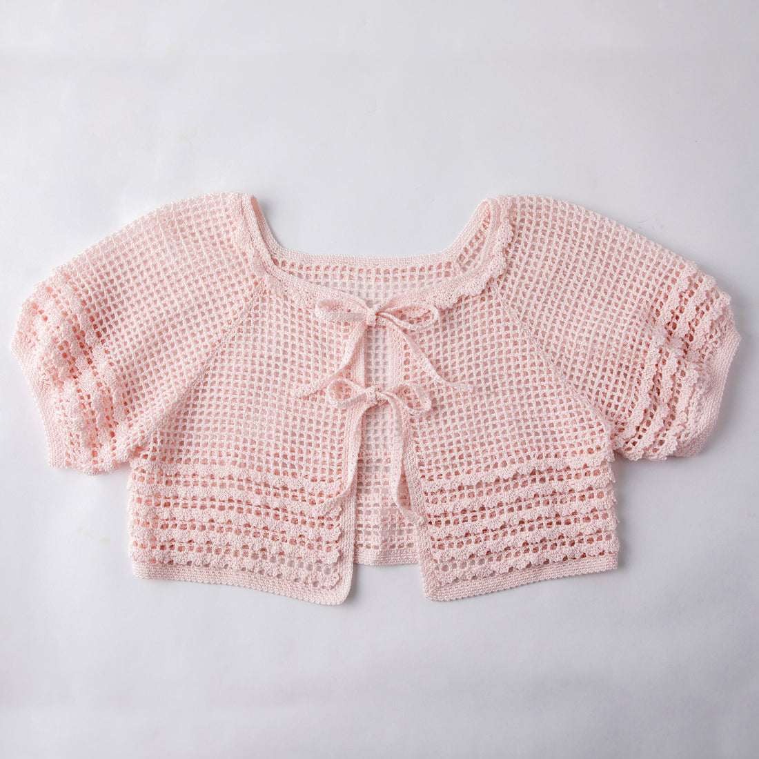 「フリルとリボンのカーディガン」材料セット