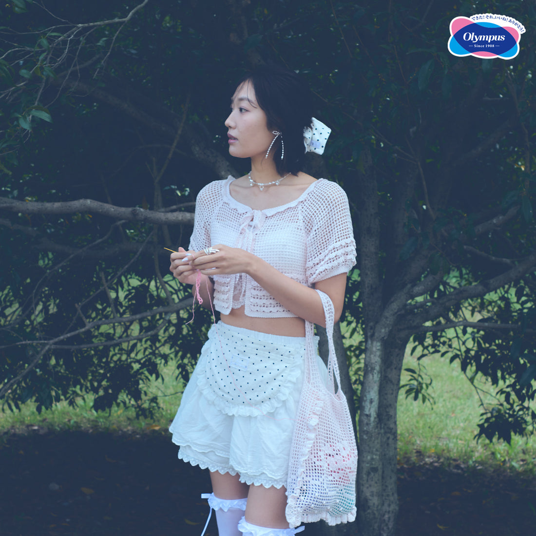 「フラワーフリルトートバッグ」材料セット