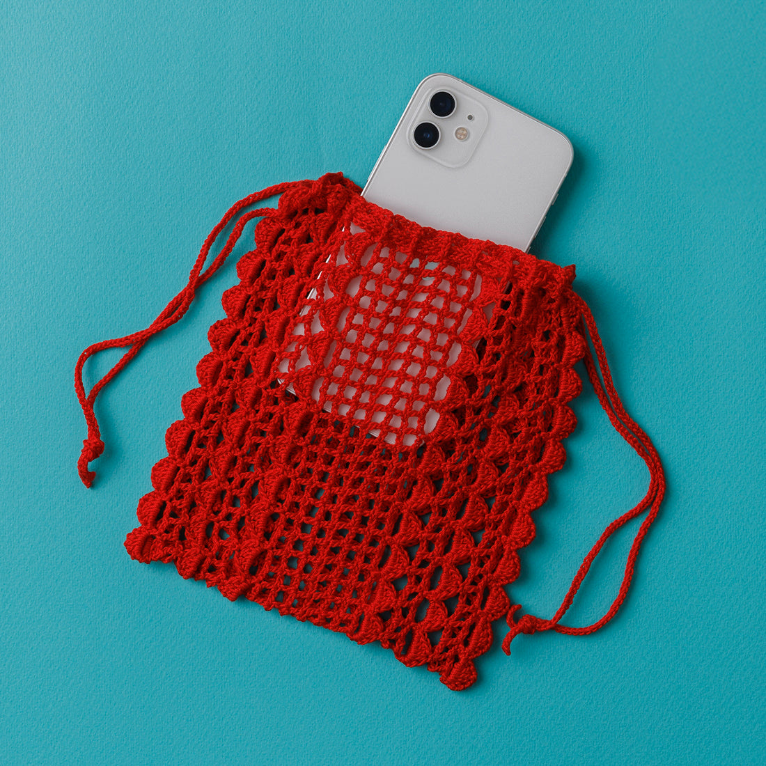 「レトロポップな巾着ポーチ」材料セット