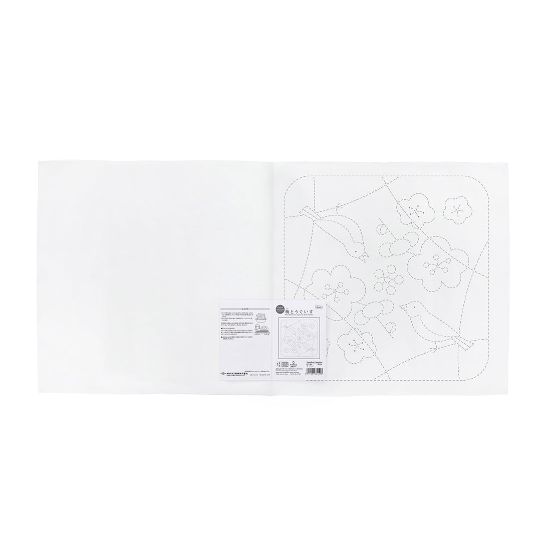 Sashiko Sampler 84 Plum and Warbler (White)