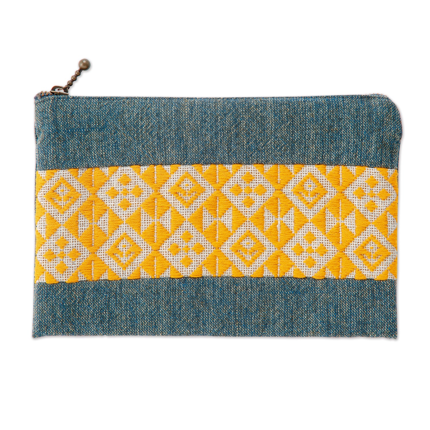 Kogin 101 Flat Pouch, Golden