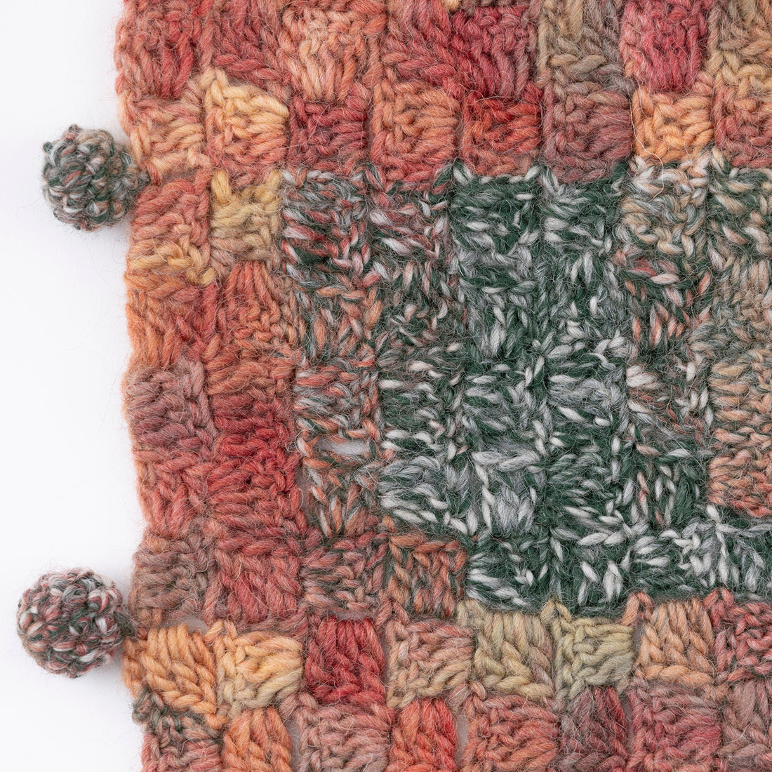 Knitting ball mini blanket pattern