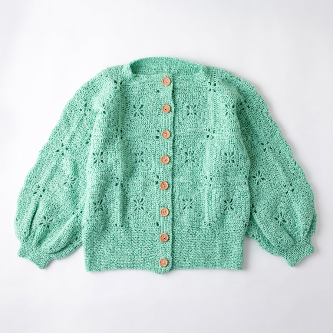 「モチーフつなぎのカーディガン」材料セット