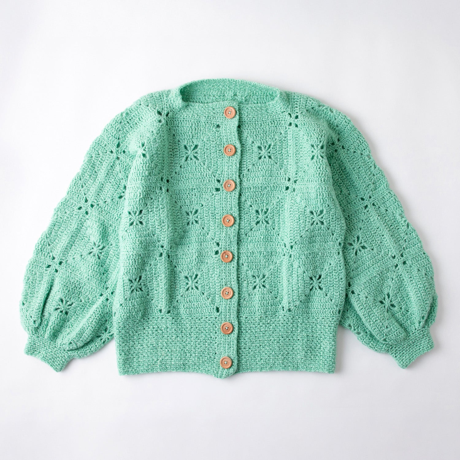 「モチーフつなぎのカーディガン」材料セット