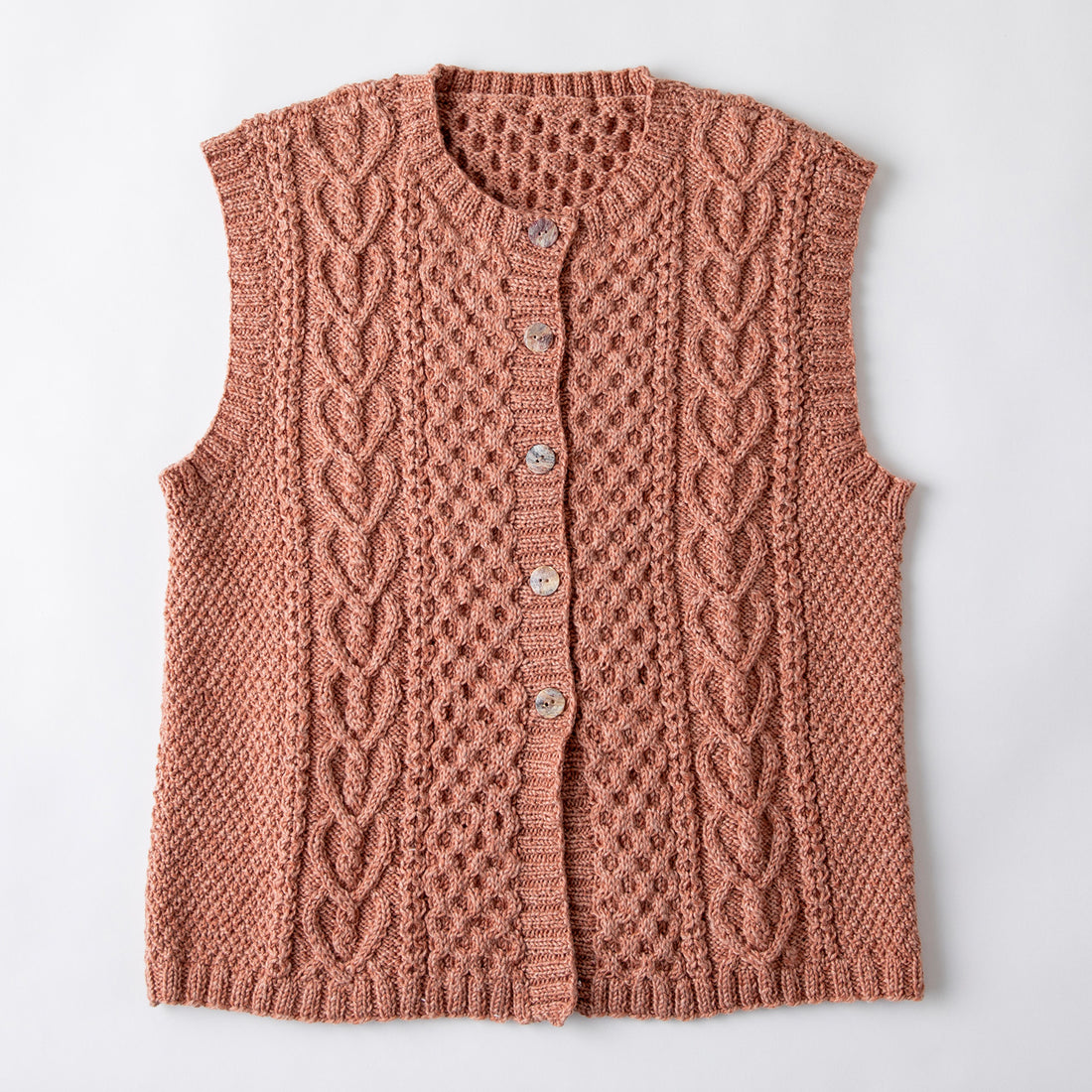 「アランのボタンベスト」材料セット