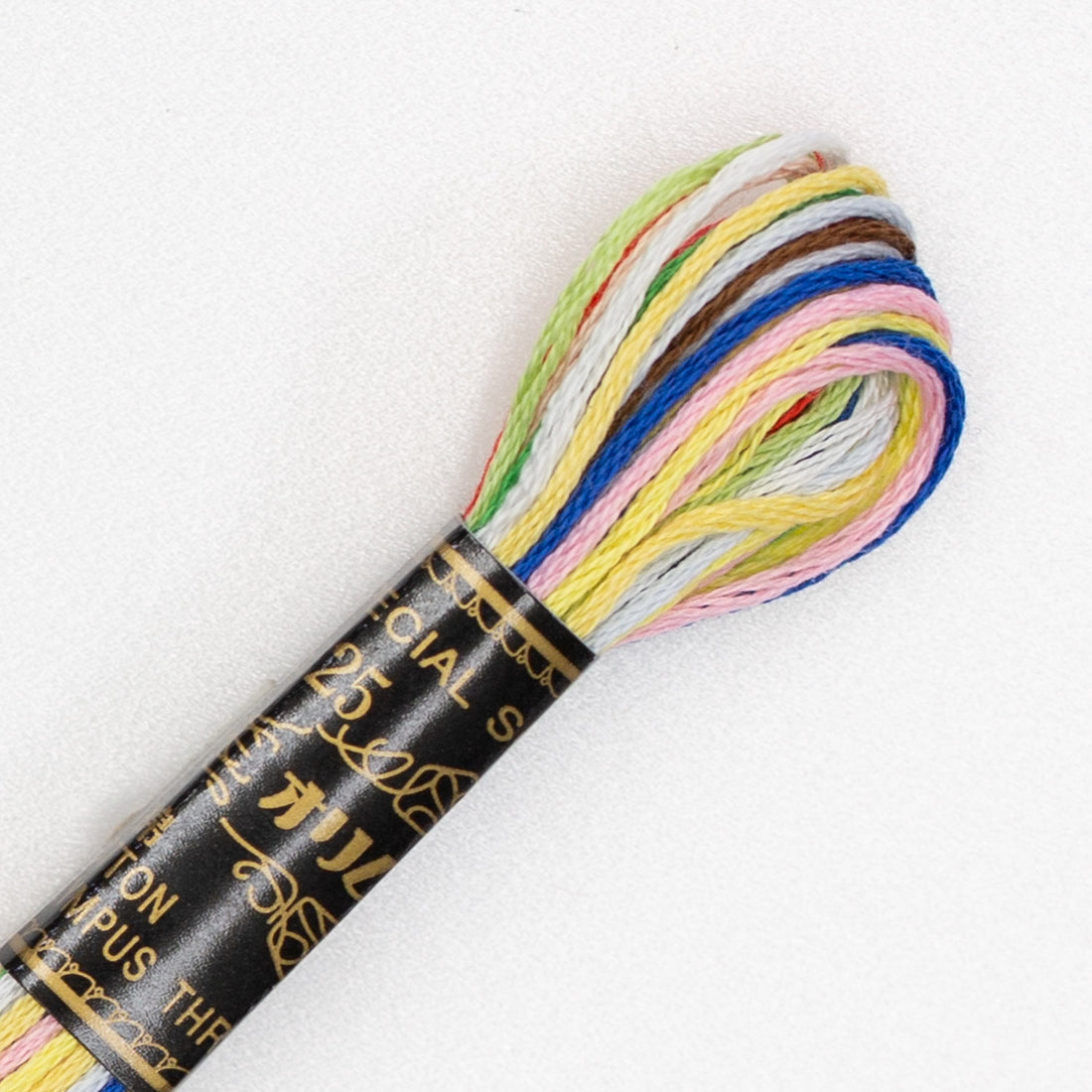 No. 25 embroidery thread, 12 colorful colors