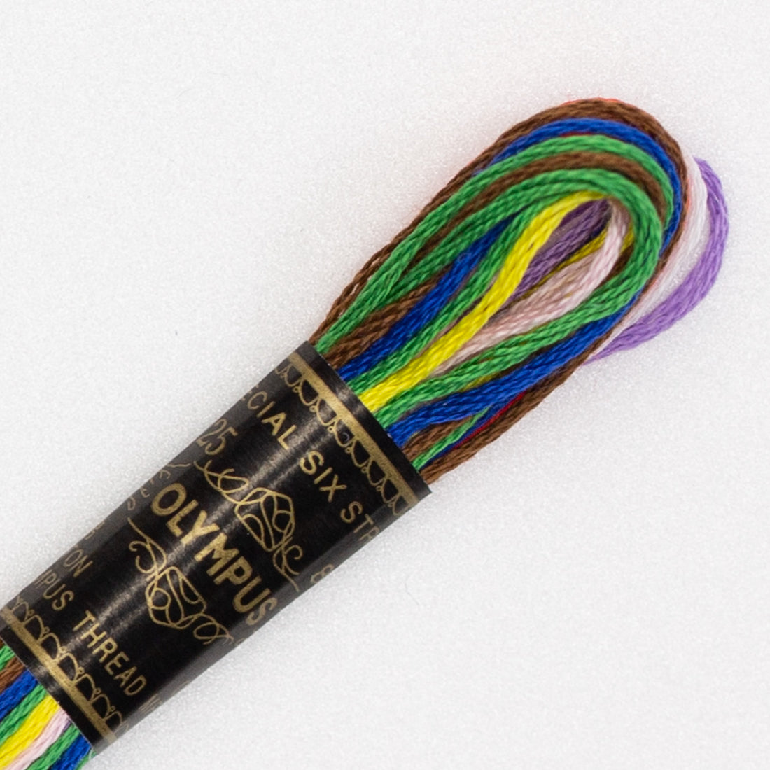 No. 25 embroidery thread, 8 colorful colors