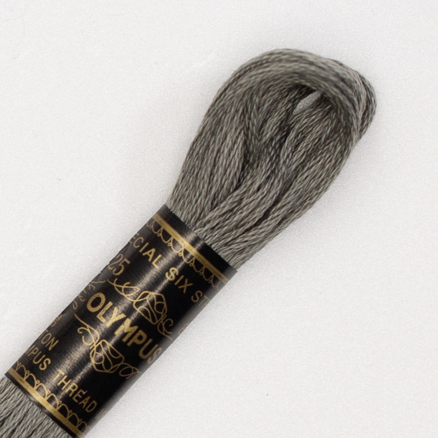 No. 25 embroidery thread, grey