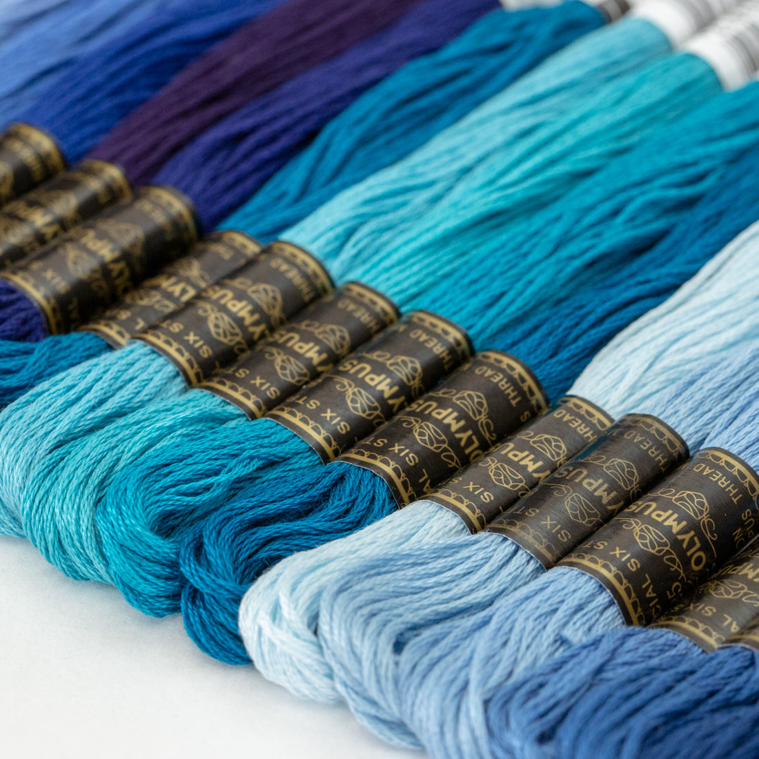 No. 25 embroidery thread, blue