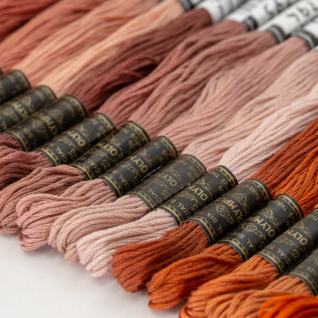 No. 25 embroidery thread, brown