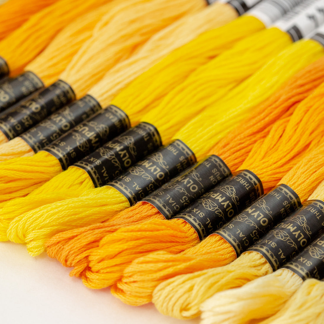 No. 25 embroidery thread, yellow