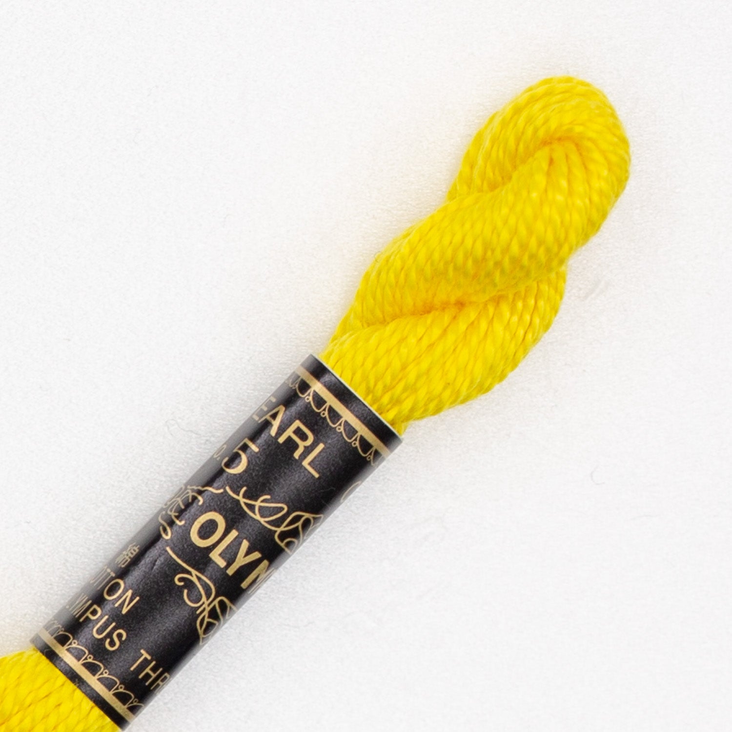 No. 5 embroidery thread, yellow