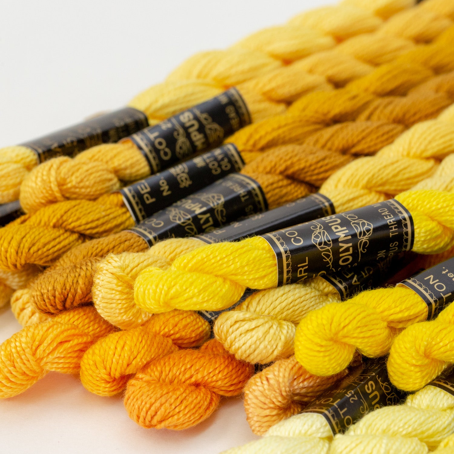 No. 5 embroidery thread, yellow