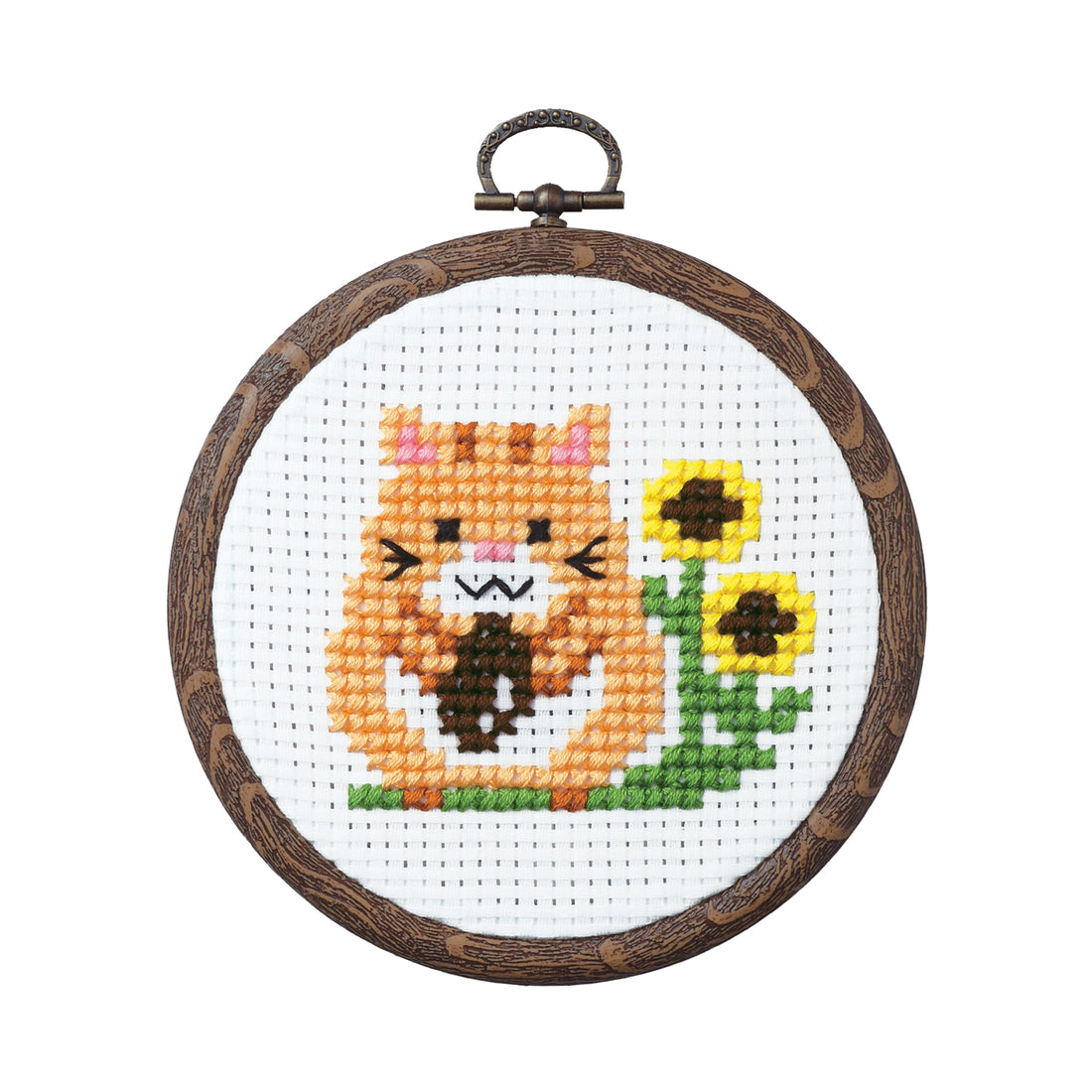 No.7349 Hamster and sunflower