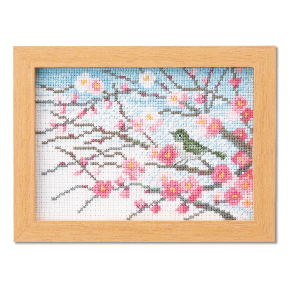 No.7542 February Plum blossoms and a small bird