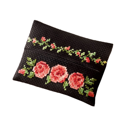 No.9015 Gentle floral embroidery accessory Tissue case Rose