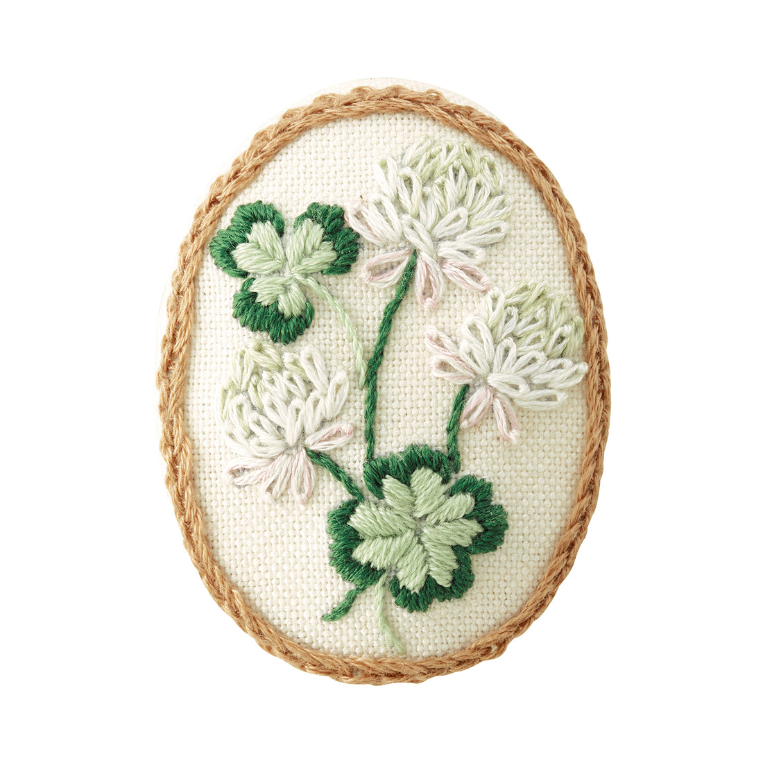 No.9078 Brooch White clover