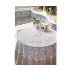 Pineapple and Leaf Tablecloth Pattern