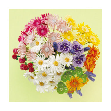 Lace flower arrangement pattern (7-piece set)