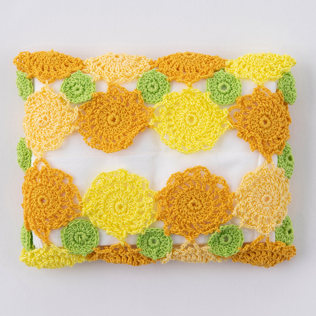 Motif connection tissue case knitting pattern