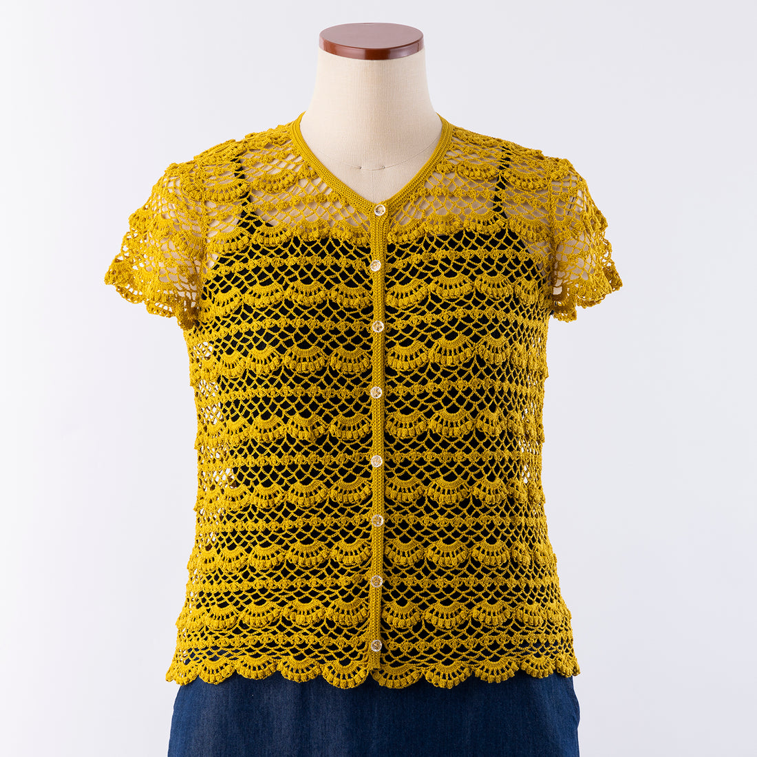 Fan pattern bolero pattern