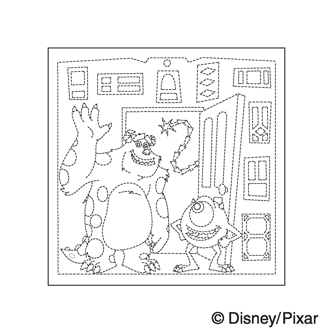 Flower Towel H-1131 Sulley & Mike (White)