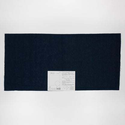 Sashiko Sampler H-2056, Sarashi Momen with Hitomezashi Guide, Diagonal Dot (Indigo)