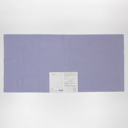 Sashiko Sampler H-7021, Sarashi Momen with Hitomezashi Guide, 5mm Dot Grid (Lavender)