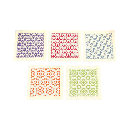 SK-315 Hitomezashi coaster (set of 5)