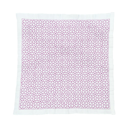 SK-335 Hitomezashi Sashiko sampler, cherry blossom (white)