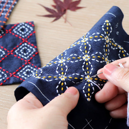 Sashiko Tsumugi Coasters (Set of 5) SK-401、SK-402
