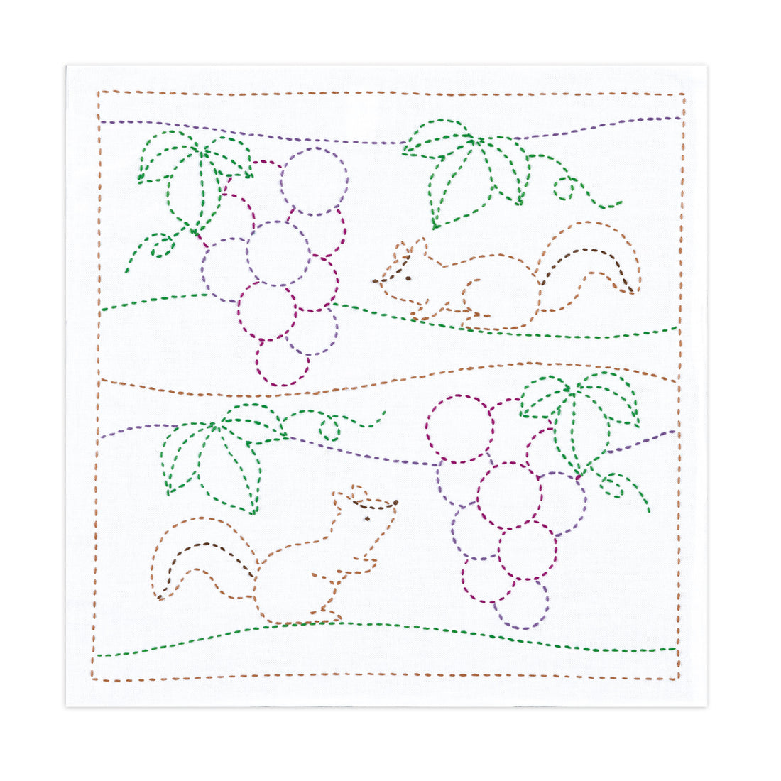 SK-496 Grape & Squirrel (white)