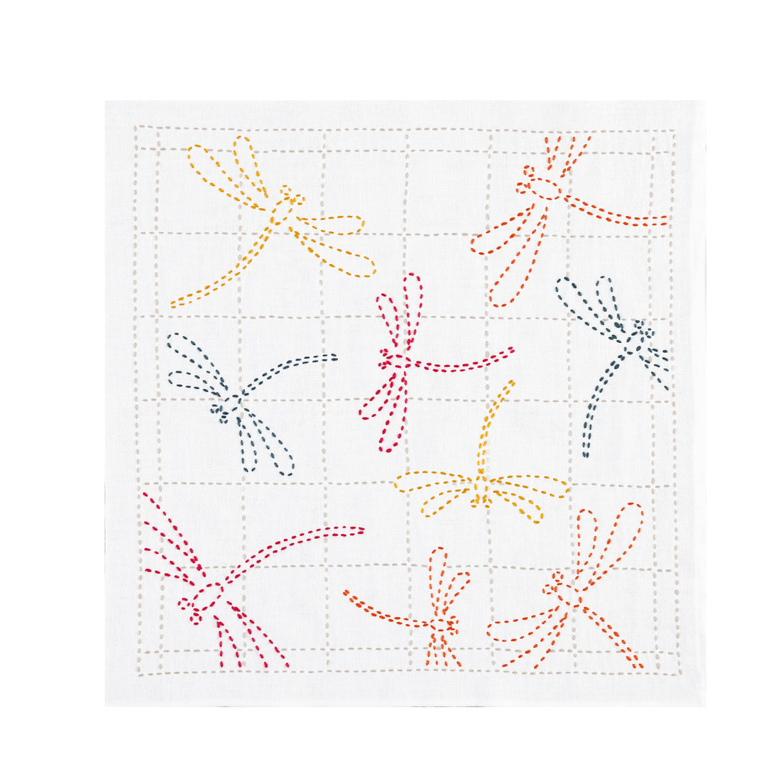 SK-489 Red Dragonfly (white)