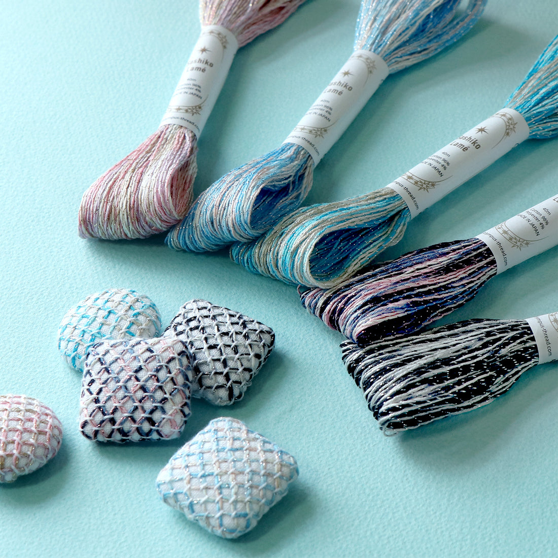 Sashiko Lamé　カラフル